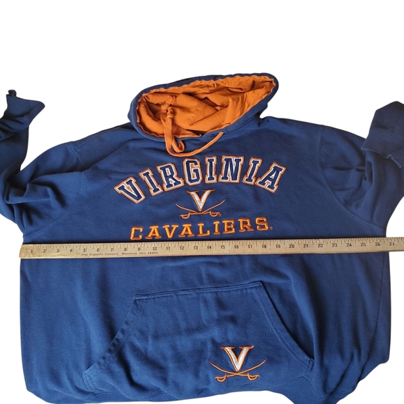 University of Virginia Cavaliers Blue and Orange Hoodie. XL. UVA. B0022 - Picture 9 of 12